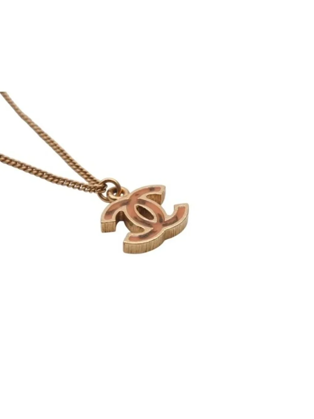 Chanel CC Logo Necklace 05 42 Gold Metal